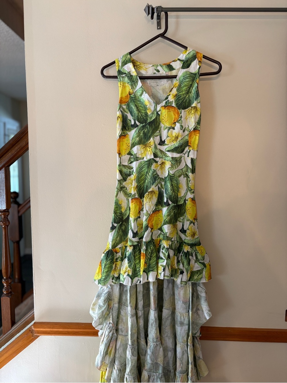 Gorgeous Luisa Positano High-Low Linen Dress